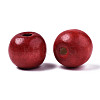 Spray Painted Natural Wood Beads WOOD-ZX040-01A-03-LF-2