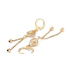 Rhinestone Heart Leverback Earrings EJEW-K256-34KCG-2