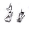 Non-Tarnish 304 Stainless Steel Clip-on Earring Findings X-STAS-O110-21P-2