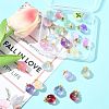 24Pcs 9 Colors Glass Pendants GLAA-FS0002-43-8