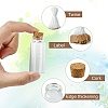100Pcs 2 Styles Glass Cork Bead Containers CON-YW0001-61-3