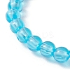 Transparent Plastic Beaded Stretch Bracelets for Children BJEW-JB11507-02-4