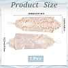 Polyester Long Paillette Embroidery Lace Gloves AJEW-WH20006-119A-2