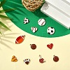 40Pcs 10 Styles Alloy Enamel Pendants ENAM-YW0005-46-4
