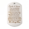 Non-Tarnish 201 Stainless Steel Pendants STAS-L079-18P-1