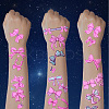 20 Sheets Luminous Water Proof Removable Temporary Tattoos Stickers AJEW-SP0002-81A-7