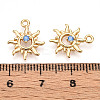 Brass Micro Pave Cubic Zirconia Charms KK-N261-100G-3