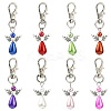 40Pcs 8 Colors Angel Plastic Pearl Pendant Decoration HJEW-CJ00062-1