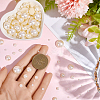 8 Styles Half Round ABS Plastic Imitation Pearl Cabochons OACR-PA0001-19-3