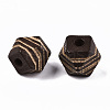 Painted Natural Wood Beads WOOD-T021-52B-02-2