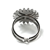 Sun 304 Stainless Steel Open Cuff Rings STAS-Z060-08P-4