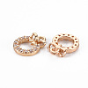 Rack Plating Brass Micro Pave Clear Cubic Zirconia Charms X-KK-T060-14-RS-3