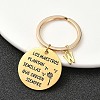201 Stainless Steel & Brass Letter Keychain KEYC-YW00095-23-1