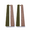 Resin & Walnut Wood Pendants RESI-S389-073A-A05-2