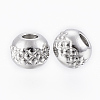Tarnish Resistant 201 Stainless Steel Waffle Beads X-STAS-G154-37-4mm-2