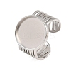 304 Stainless Steel Cuff Ring Components SA-CBA82C8-03D-P-1
