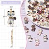 40Pcs 8 Styles Rack Plating Alloy Pendants ENAM-CJ0004-89-2