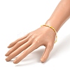 Faceted Round Glass Beads Stretch Bracelet for Teen Girl Women BJEW-JB07072-05-5