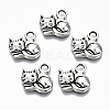 Tibetan Style Alloy Charms TIBEP-N009-064AS-RS-1