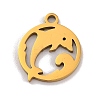 201 Stainless Steel Charms LS-STAS-U016-06G-01-1