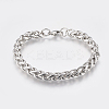 Tarnish Resistant Adjustable 304 Stainless Steel Chain Bracelets LS-BJEW-K187-04P-1