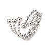 304 Stainless Steel Cuff Rings for Women RJEW-B136-02P-4