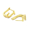 Brass Letter Stud Earrings for Women EJEW-A038-01J-G-2