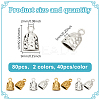 80Pcs 2 Colors Tibetan Style Zinc Alloy Charms FIND-GO0003-06-2