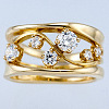 Alloy and Crystal Rhinestone Finger Rings FS-WG8CE30-04-2