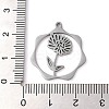 Non-Tarnish 304 Stainless Steel Pendants STAS-P338-01B-P-3
