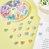Opaque Baking Paint Glass Beads Strands EGLA-PH0001-21-2