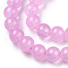 Baking Painted Imitation Jade Glass Round Bead Strands DGLA-Q021-8mm-57A-3