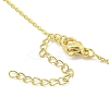 Brass Micro Pave Clear Cubic Zirconia Pendant Necklaces NJEW-Z032-01D-3