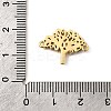 Brass Pave Colorful Cubic Zirconia Tree of Life Connector Charms KK-I360-031G-3