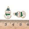 Christmas 304 Stainless Steel Enamel Pendants STAS-Z093-08U-G-3