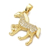 Brass Micro Pave Cubic Zirconia Pendants KK-A282-14G-2