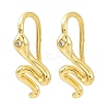 Snake Brass Micro Pave Cubic Zirconia Dangle Earrings EJEW-G425-04G-01-4