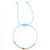 Glass Seed Bead Braided Bracelets for Women AW0420-6-1