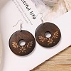 Alloy Wood Dangle Earrings FS-WG9E4F8-13-1