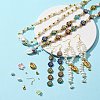 DIY Imitation Pearl Earring Bracelet Necklace Making Kit DIY-FS0003-09-2