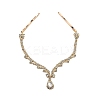 Alloy Rhinestone Hair Chain OHAR-M044-01G-1