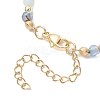 Natural Blue Agate Beaded Bracelets BJEW-JB11763-02-4
