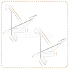 Triangle Acrylic Mobile Phone Holders ODIS-WH0038-101B-3