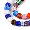 Handmade Millefiori Lampwork Beads Strands LAMP-T022-11A-3