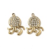 304 Stainless Steel Rhinestone Pendants Ion Plating(IP) STAS-V015-06G-1
