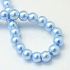 Baking Painted Pearlized Glass Pearl Round Bead Strands X-HY-Q003-4mm-24-4