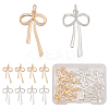 16Pcs 2 Colors Rack Plating Brass Micro Pave Cubic Zirconia Pandants KK-ME0001-01-1