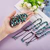 5Pcs 5 Styles Adjustable Braided Nylon Cord Anklets AJEW-SZ0001-63-6