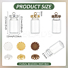 12Pcs 3 Colors Transparent Glass Bottle Pendants DIY-BC0014-84-2