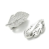 SHEGRACE Bras Micro Pave Clear Cubic Zirconia Snap Clasps XGRQ5F095-808P-2